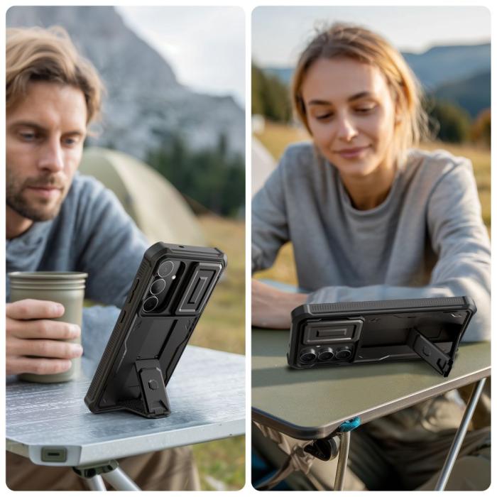 Bild 3, Tech-Protect Tech-Protect Galaxy S25 FE Skal Kevlar Cam+ Svart