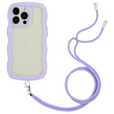 iPhone 16 Pro Max Skal Wavy Hybrid Mobilsn&ouml;re Lila