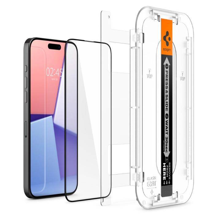Bild 2, Spigen Spigen iPhone 15 Pro Max GLAS.tR FC 