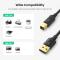 UGREEN UGREEN 1.5m USB-A - USB-B 2.0 Kabel Svart