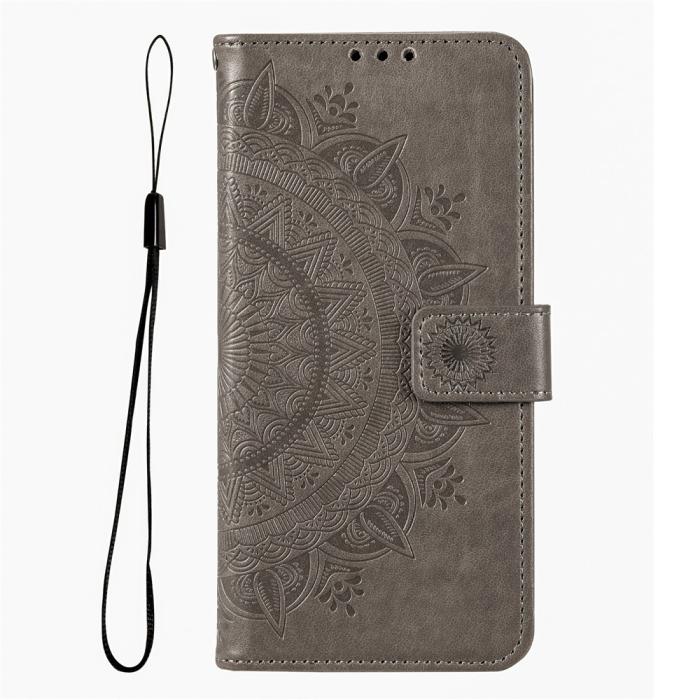 Bild 4,  Xiaomi Redmi 15 Fodral Mandala Läder Grå