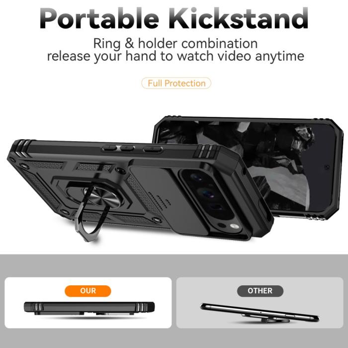 Bild 4,  Google Pixel 9 Pro XL Skal CamShield Armor Ring Svart