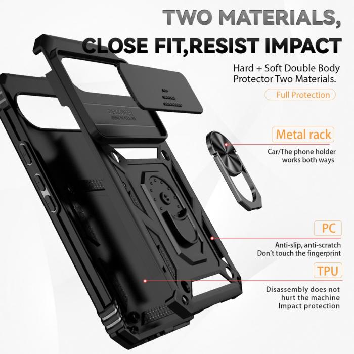 Bild 6,  Google Pixel 9 Pro XL Skal CamShield Armor Ring Svart