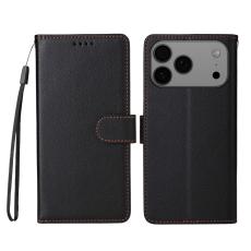  iPhone 17 Pro Max Fodral RFID L&auml;der Svart