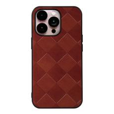  iPhone 14 Pro Max Skal V&auml;vd Textur Brun