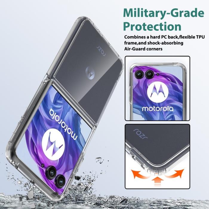 Bild 4,  Motorola Razr 50 Ultra 5G Mobilskal TPU/Akryl Transparent