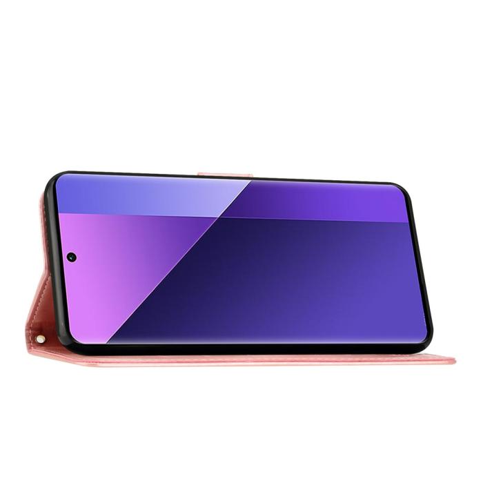 Bild 3,  Sony Xperia 10 VII Fodral Med Blommigt Tryck Roséguld