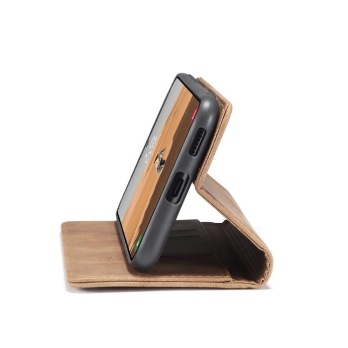 Bild 6, CASEME CASEME Samsung Galaxy S22 Fodral Flip Retro Läder Brun