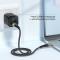 ESSAGER ESSAGER 1m 60W PD USB-C - USB-C Kabel Svart