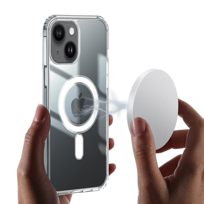 Bild 3,  iPhone 15 Skal MagSafe Akryl/TPU Transparent