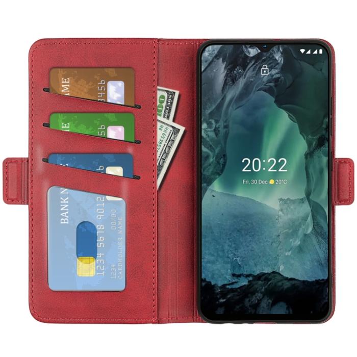 Bild 5,  Nokia G11 / G21 Fodral Magnetisk Stängning Röd