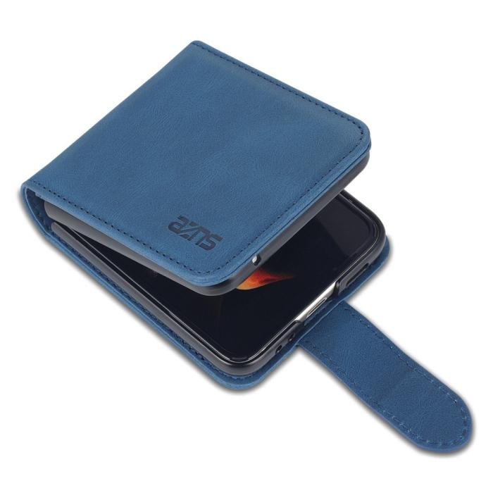 Bild 6, AZNS AZNS Galaxy Z Flip 6 / 7 FE Fodral Läder Blå