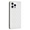 BINFEN BINFEN iPhone 15 Pro Fodral Diamond Flip Läder Vit