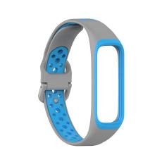  Samsung Galaxy Fit 2 SM-R220 Armband Ih&aring;ligt Silikon Gr&aring;/Bl&aring;
