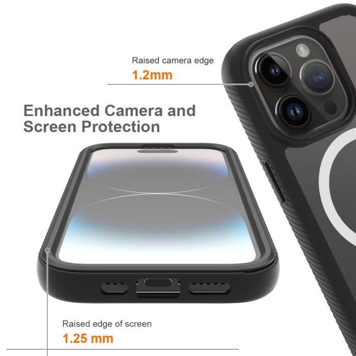 Bild 4,  iPhone 15 Pro Skal MagSafe 360 Defense Svart