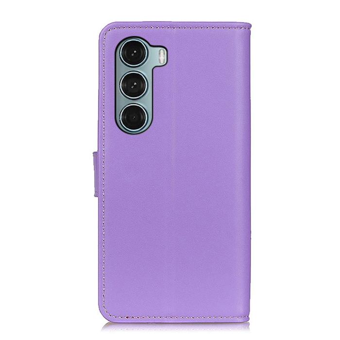 Bild 3,  Motorola Moto G200 Fodral Solid Läder Lila