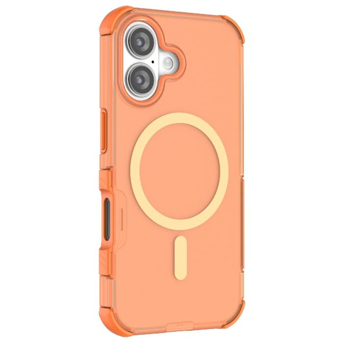 Bild 2,  iPhone 16 Skal MagSafe Shockproof Hybrid Orange