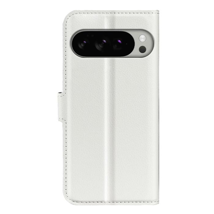 Bild 6,  Google Pixel 10 Pro XL Fodral Litchi Läder Vit