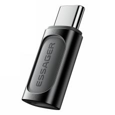ESSAGER ESSAGER Lightning Hona - USB-C Hane Adapter Svart