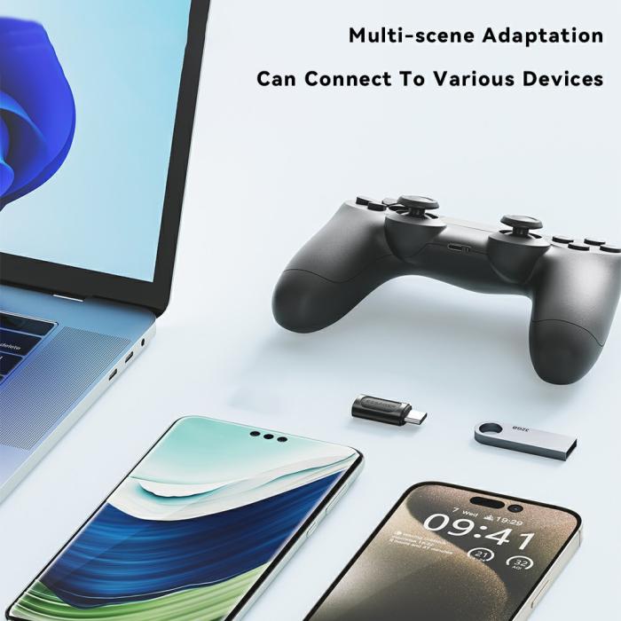 Bild 4, ESSAGER ESSAGER Lightning Hona - USB-C Hane Adapter Svart