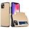  iPhone 15 Plus Skal Hybrid Med Kortfack Guld