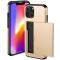  iPhone 15 Plus Skal Hybrid Med Kortfack Guld