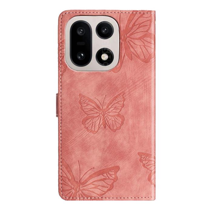 Bild 2,  OnePlus 15 Fodral Med Fjäril Tryck Rosa