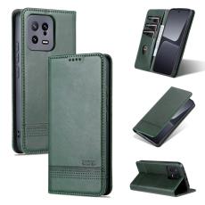 AZNS AZNS Xiaomi 13 5G Fodral Flip L&auml;der M&ouml;rk Gr&ouml;n