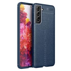  Samsung Galaxy S22 Plus Skal Litchi Textur Bl&aring;