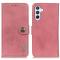 KHAZNEH KHAZNEH Samsung Galaxy S24 FE Fodral Läder Rosa