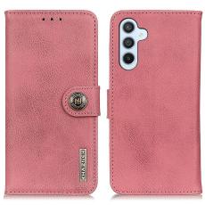 KHAZNEH KHAZNEH Samsung Galaxy S24 FE Fodral L&auml;der Rosa
