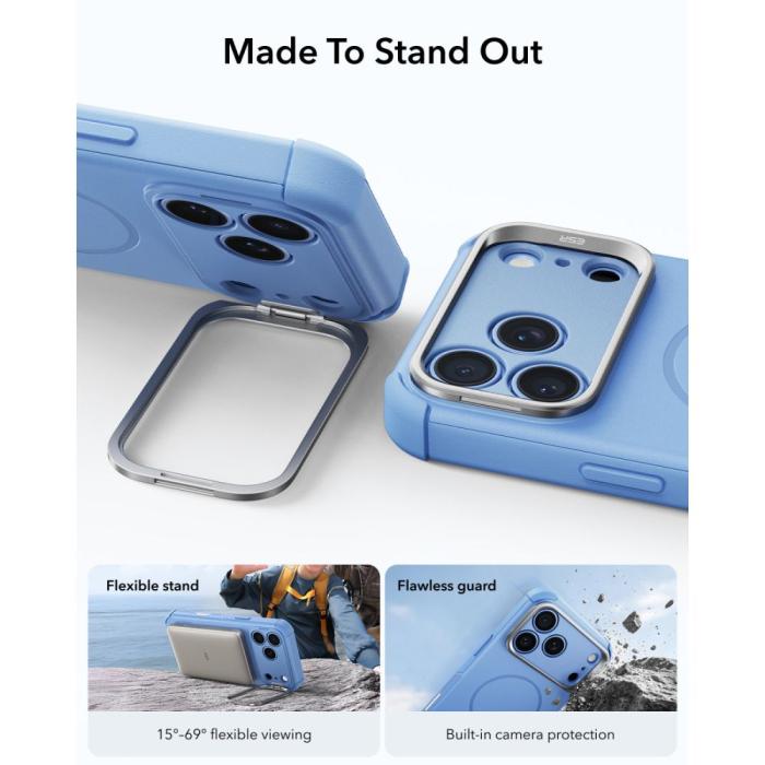 Bild 4, ESR ESR iPhone 18 Pro Max/17 Pro Max Skal MagSafe Cyber Tough Kickstand