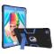 iPad 10.2 2019/2020/2021 Shockproof Hybrid Skal Med Kickstand Svart/Blå