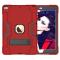  iPad 10.2 2019/2020/2021 Shockproof Hybrid Skal Med Kickstand Röd/Svart