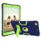  iPad 10.2 2019/2020/2021 Shockproof Hybrid Skal Med Kickstand Mörk Blå/Grön