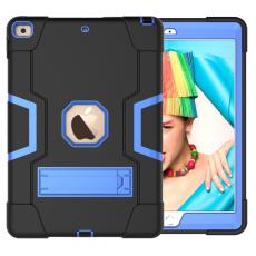  iPad 10.2 2019/2020/2021 Shockproof Hybrid Skal Med Kickstand Svart/Bl&aring;