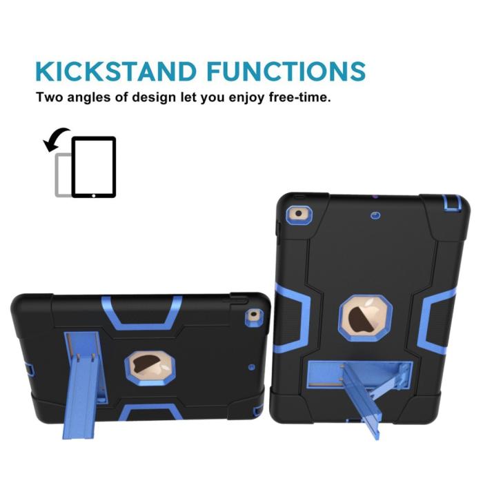 Bild 4,  iPad 10.2 2019/2020/2021 Shockproof Hybrid Skal Med Kickstand Svart/Blå