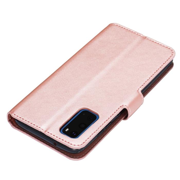 Bild 4,  Samsung Galaxy S20 - Plånboksfodral - Roséguld
