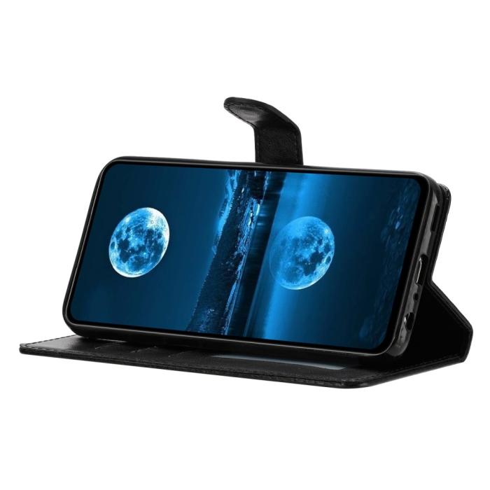Bild 2,  Samsung Galaxy S25 Edge Fodral Läder Svart