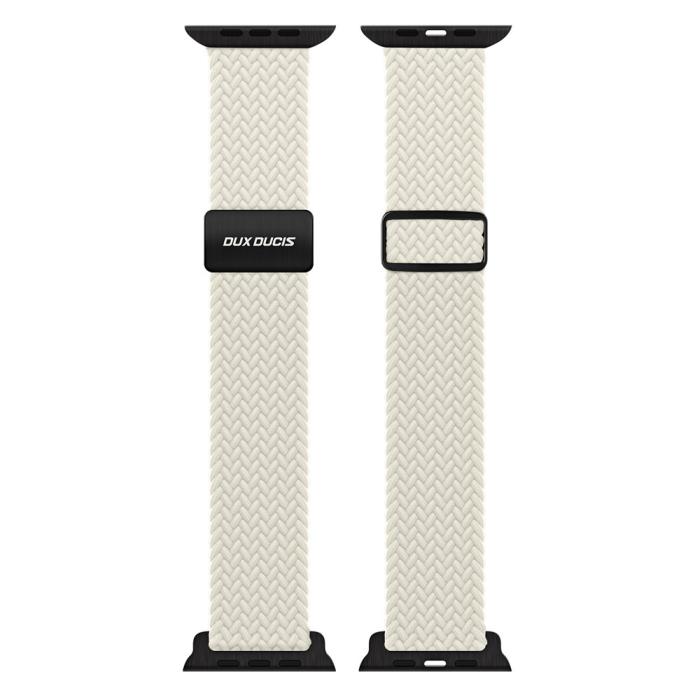 Bild 2, DUX DUCIS DUX DUCIS Apple Watch 42/44/45/46/49 mm Armband Flätat Starlight