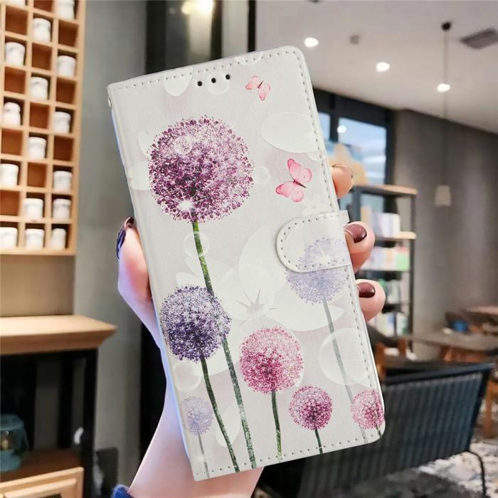 Bild 5,  Xiaomi 17 Fodral Läder Maskrosor Rosa/Lila