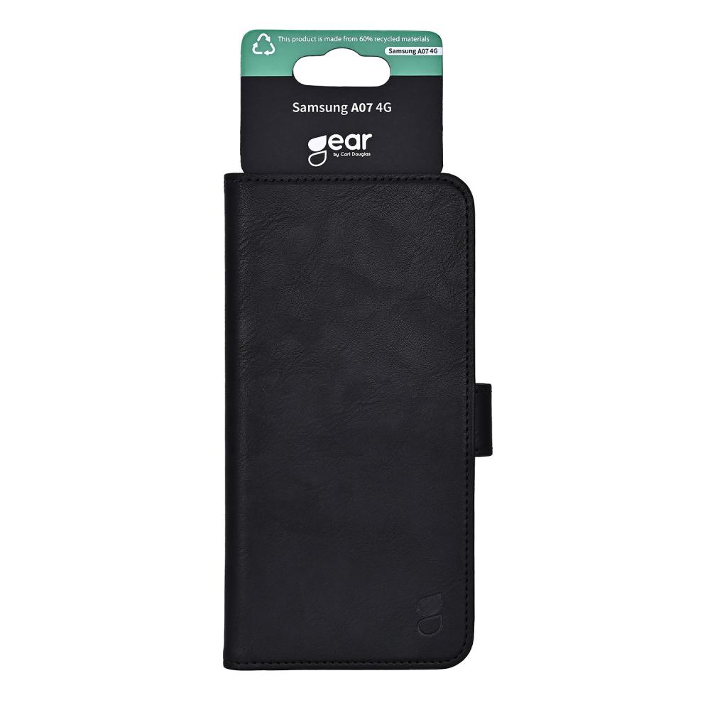 Gear Gear Samsung Galaxy A07 4G Fodral Läder Svart