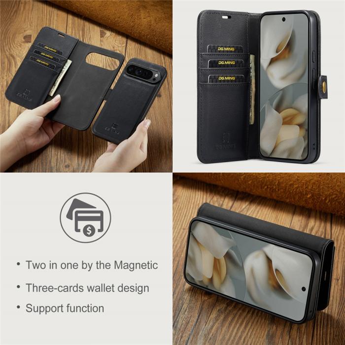 Bild 6, DG.MING DG.MING Google Pixel 10 Pro XL 2in1 Magnet Fodral / Skal Svart