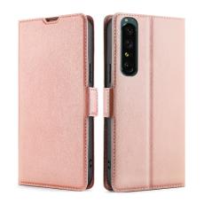  Sony Xperia 1 IV Fodral Slim L&auml;der Ros&eacute;guld