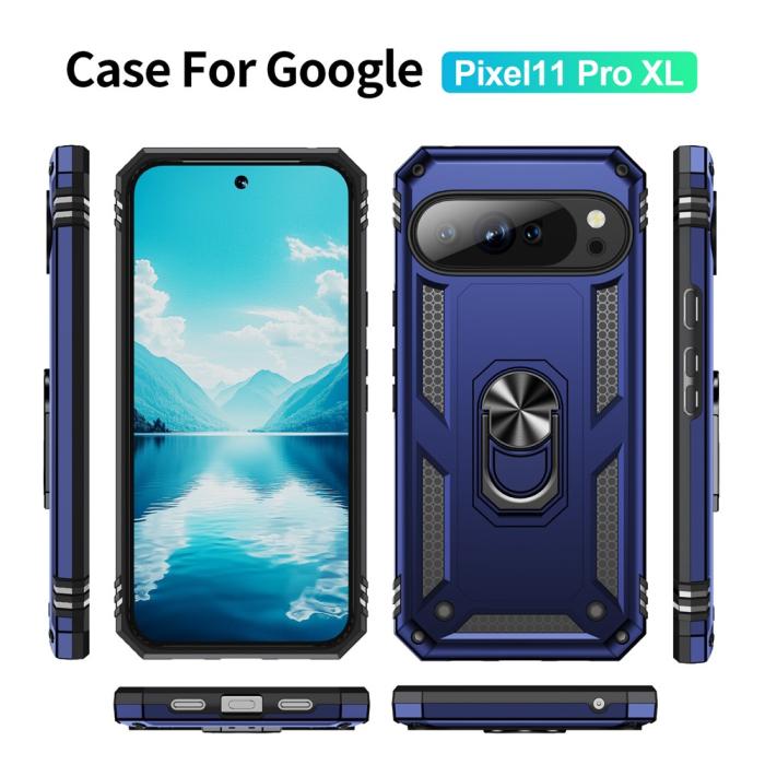 Bild 2,  Google Pixel 11 Pro XL Skal Hybrid Kickstand Blå