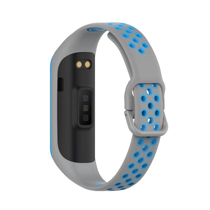 Bild 2,  Samsung Galaxy Fit 2 SM-R220 Armband Ihåligt Silikon Grå/Blå