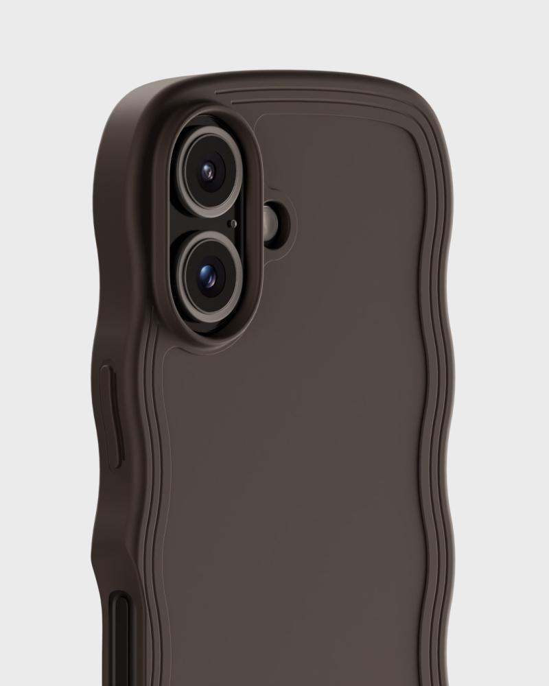holdit holdit iPhone 16 Skal Wavy Chocolate