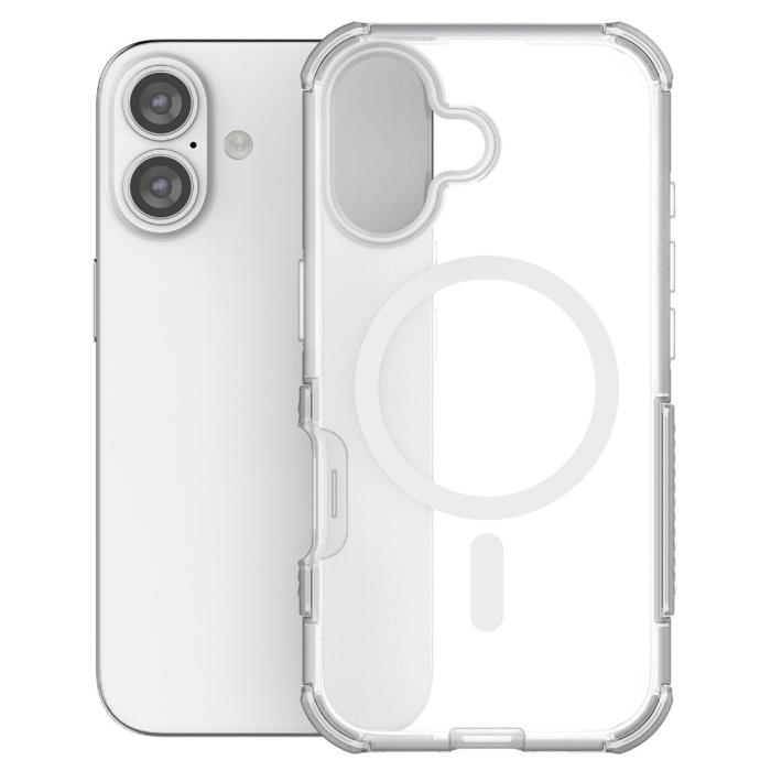 Bild 3,  iPhone 16 Skal MagSafe Shockproof Hybrid Vit