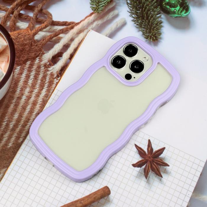 Bild 3,  iPhone 16 Pro Skal Wavy Hybrid Lila