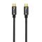  Thunderbolt 4 Kabel 50cm USB-C 100W 8K 60Hz PD Svart